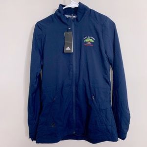 🤍 NWT New Pro Shop Adidas Torrey Pines Navy Full Zip Sport Parka